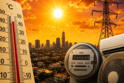 Sensación térmica en Santo Domingo alcanza entre 43 y 48 °C y dispara el consumo eléctrico