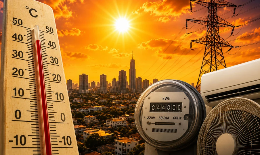 Sensación térmica en Santo Domingo alcanza entre 43 y 48 °C y dispara el consumo eléctrico