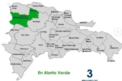 COE mantiene tres provincias en alerta verde por lluvias y tormentas eléctricas