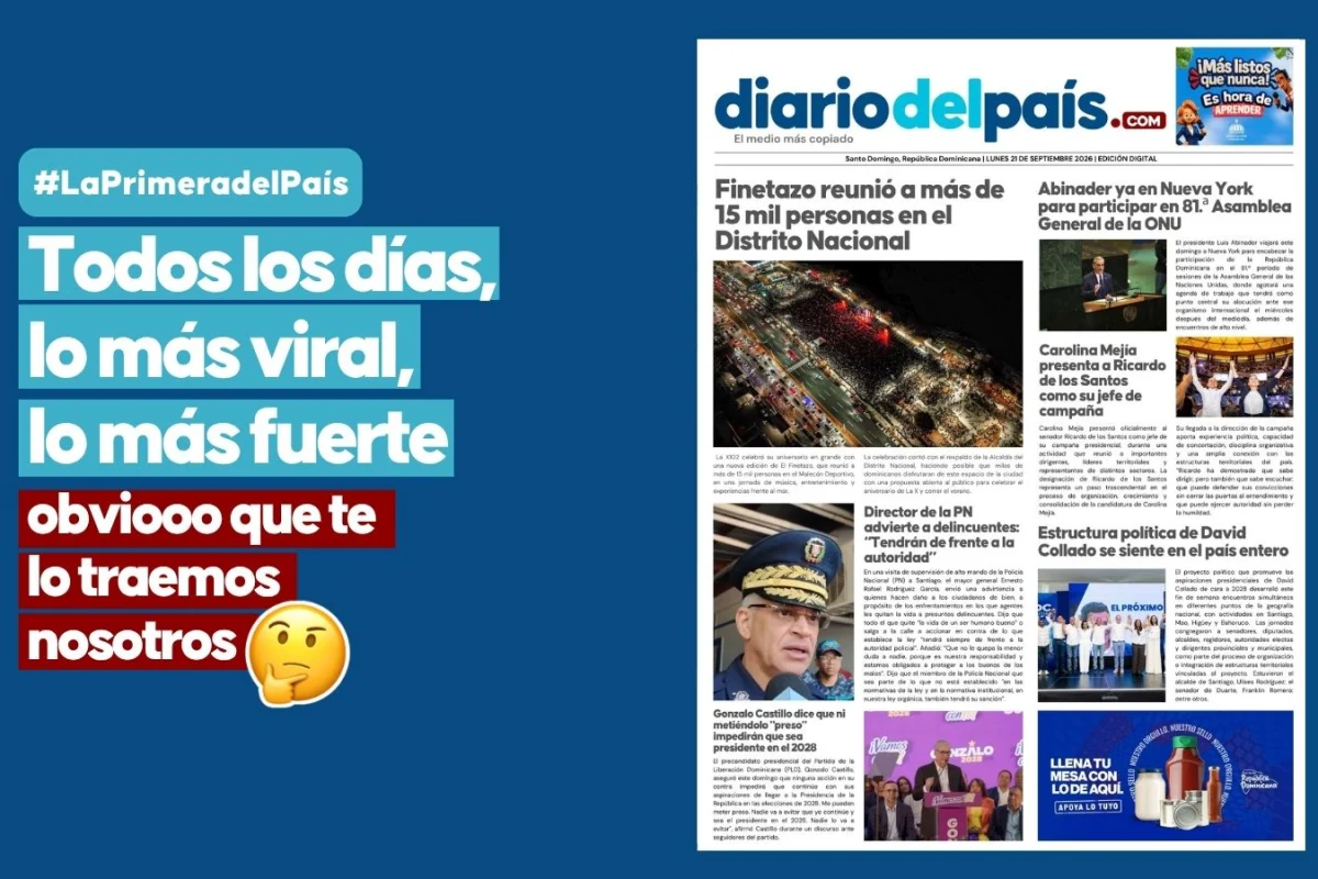 El Finetazo reúne a más de 15 mil personas en el DN y Abinader llega a Nueva York para la Asamblea General de la ONU