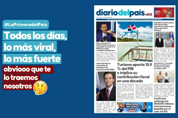 ¡Guido no quiere saber de "consenso del diablo" en el PRM y el turismo sigue dándola: aporta el 15.9 % del PIB