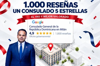 Consulado dominicano en Milán cumple un año como el mejor valorado del servicio exterior