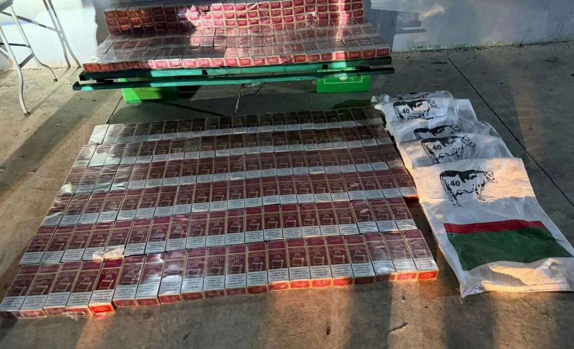 Policía ocupa 55,600 cigarrillos durante operativo en Capotillo