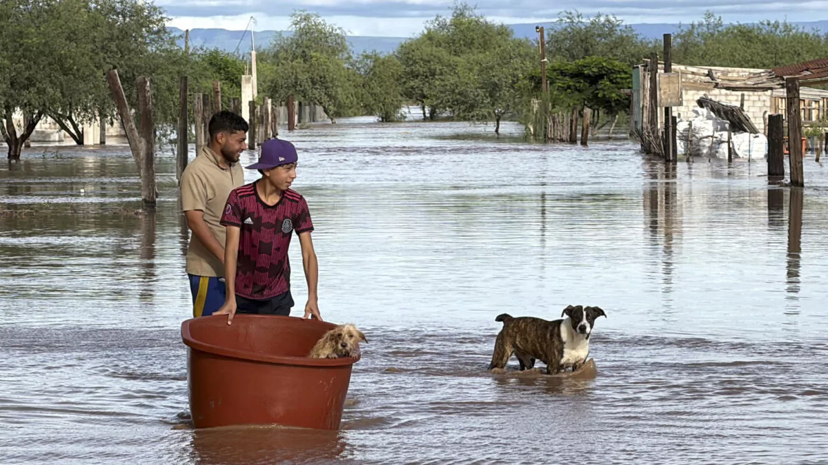 Tormenta tropical Polo causa inundaciones y cientos de damnificadas en noroeste de México