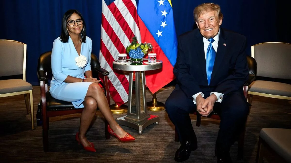 Trump y Delcy Rodríguez sellan su alianza con un encuentro inédito en Nueva York