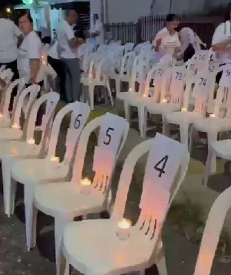 Con 236 sillas, exigen justicia por las víctimas de la tragedia del Jet Set