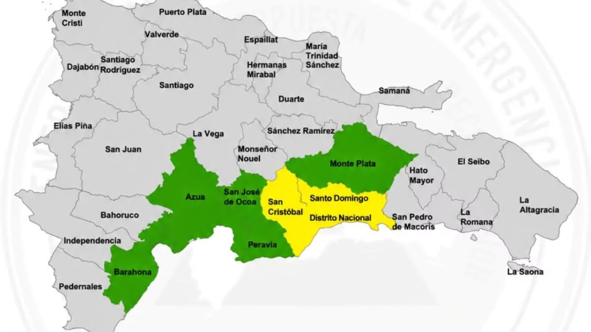 COE eleva alerta en ocho provincias por fuertes lluvias y riesgo de inundaciones